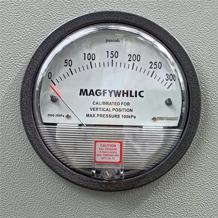 pressure gauge to measure pressure of the machine during operation.